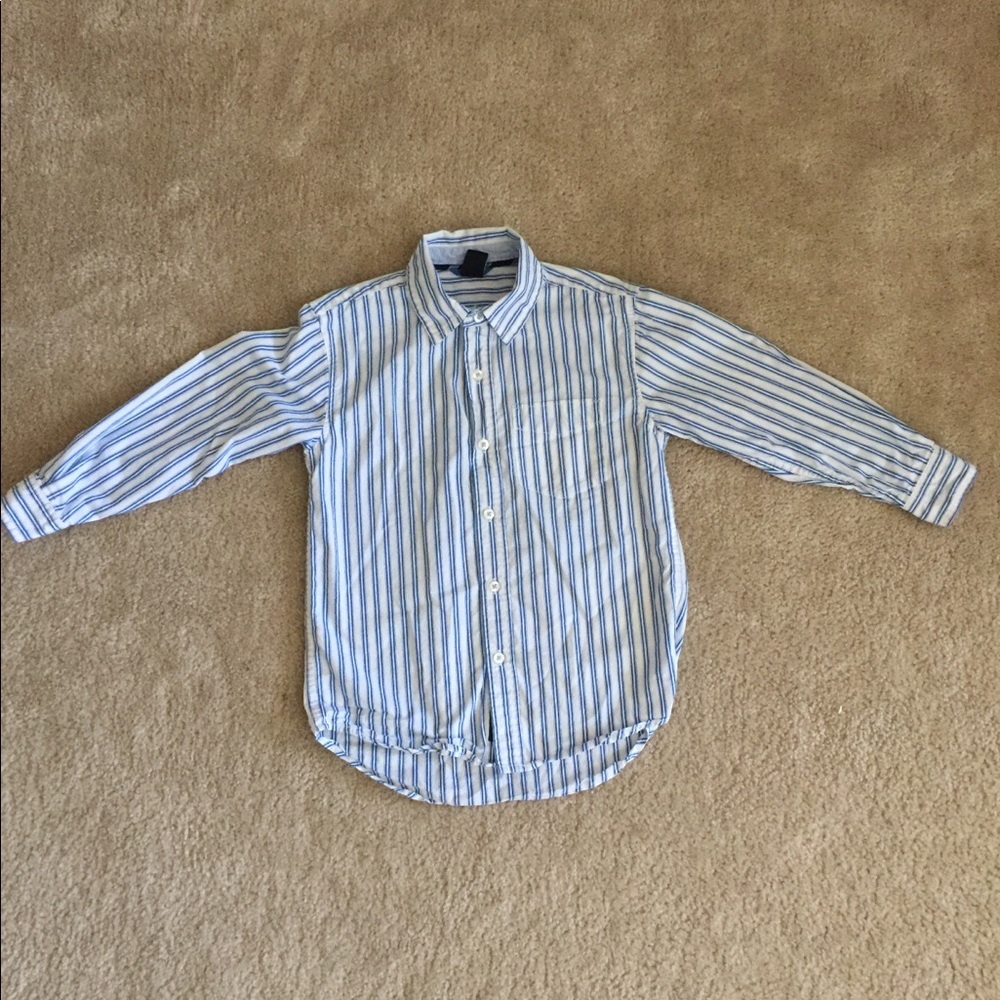 Gap Small 6/7 Collar Button Down Long Sleeve Shirt